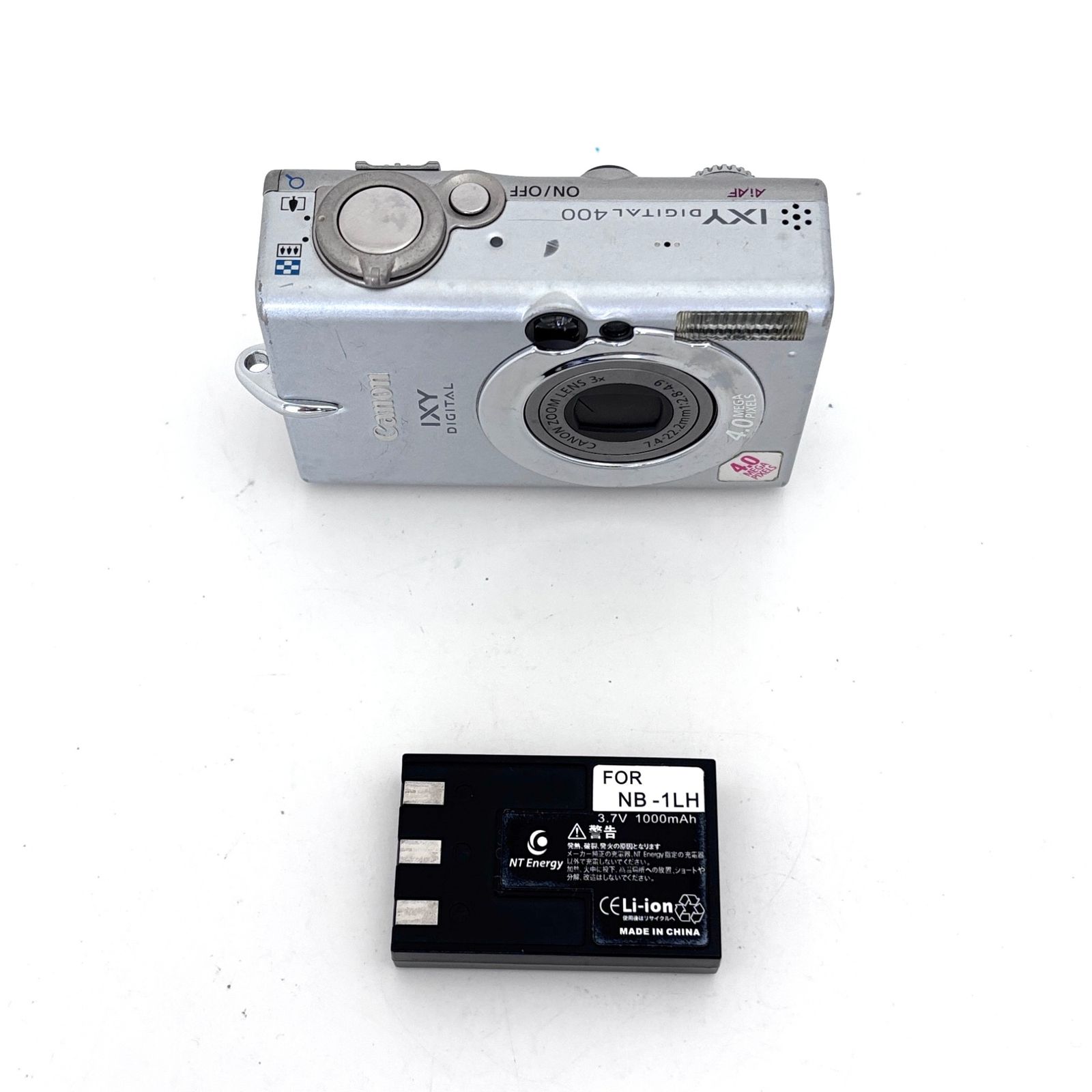 CANON IXY 5.0 デジタルカメラ　メガピクセル　シルバー　動作品　美品 キヤノン】Canon IXY DIGITAL 400 シルバー デジタルカメラ #U504