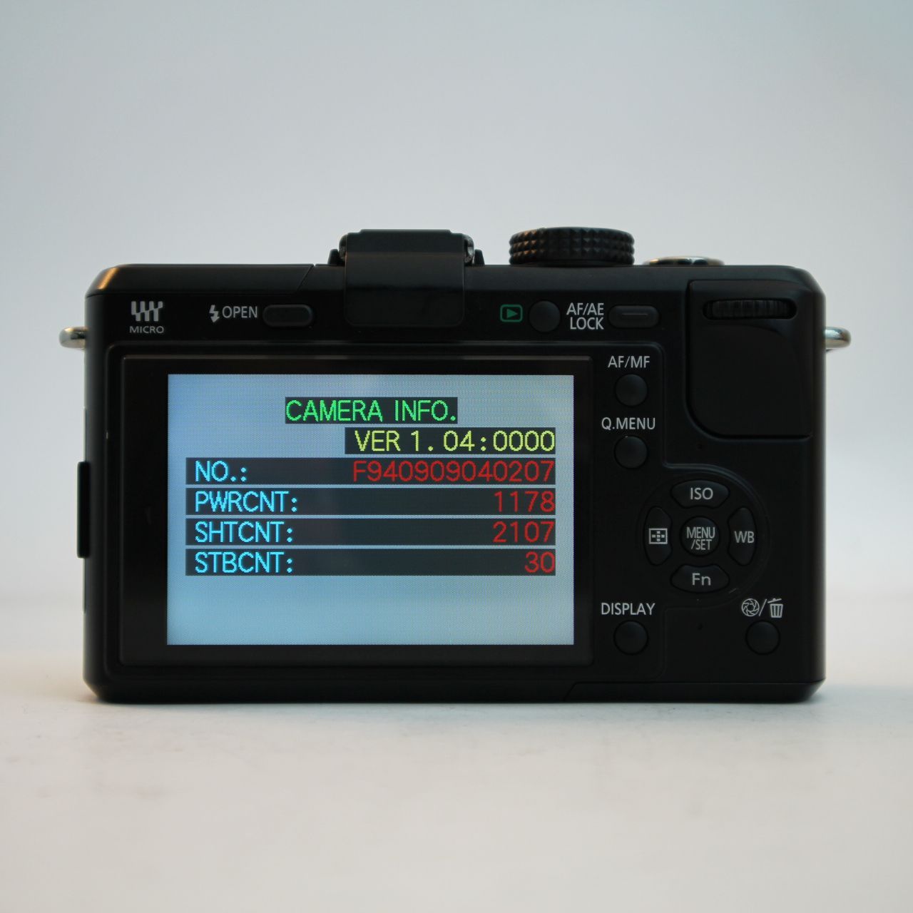 シャッター数2107回】パナソニック Panasonic LUMIX DMC-GF1 ブラック