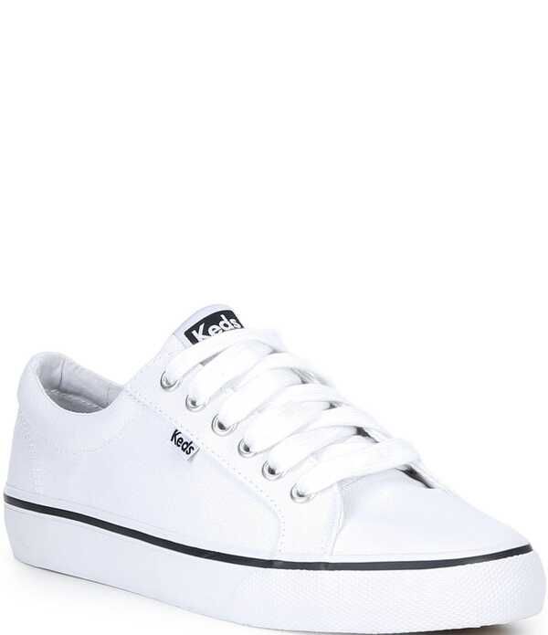 ケッズ レディース ボトムス カジュアルパンツ スニーカー レース Keds Womens Jump Kick Canvas Lace Up Sneakers WhiteNavy ホワイト