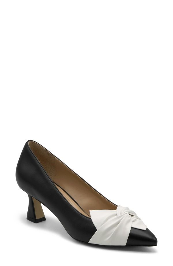 チャールズ・デイビッド レディース シューズ ヒール Charles by Charles David Avril Pointed Toe Pump BlackwhiteSm