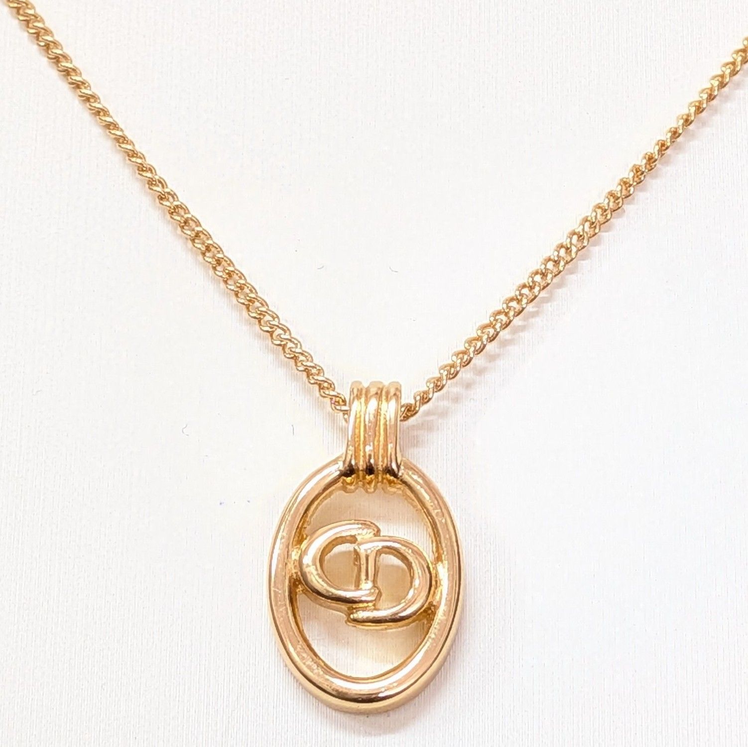 美品】Christian Dior クリスチャンディオール ネックレス CDロゴ