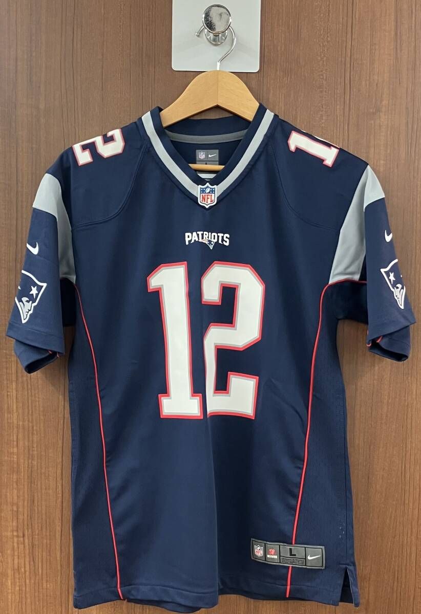 NIKE／NFL／ゲームシャツ／BRADY／ネイビー／N1／ナイキ／Lサイズ／12