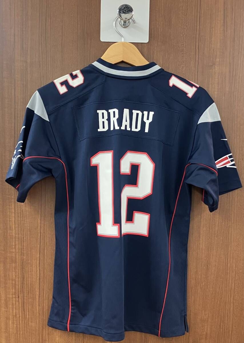 NIKE NFL ペイトリオッツ トム・ブレイディ ゲームシャツ NIKE／NFL／ゲームシャツ／BRADY／ネイビー／N1／ナイキ／Lサイズ／12