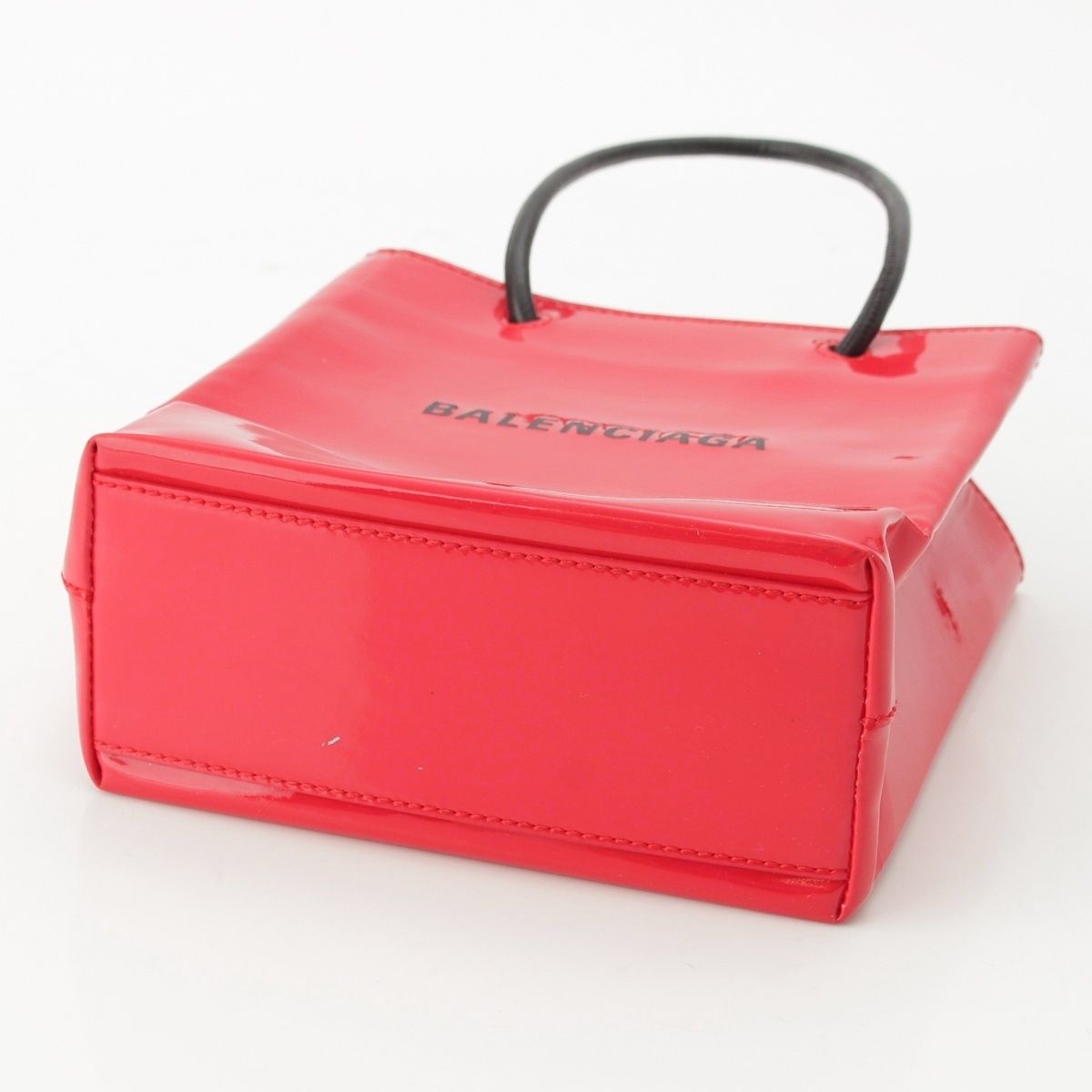 バレンシアガ ショッピングトート パテントレザー 2WAY ショルダー