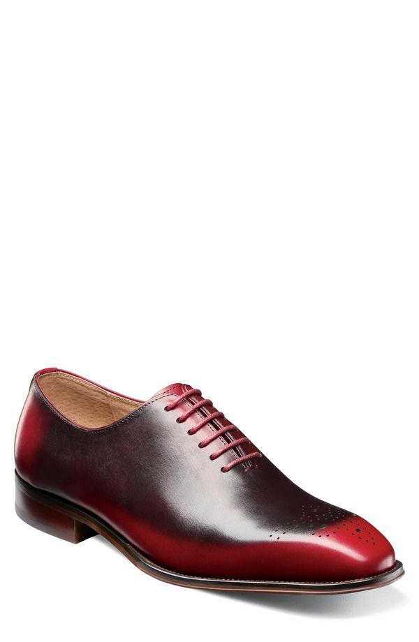 ステイシーアダムス メンズ シューズ Stacy Adams Hallquist Embellished Toe Wholecut Shoe Red レッド