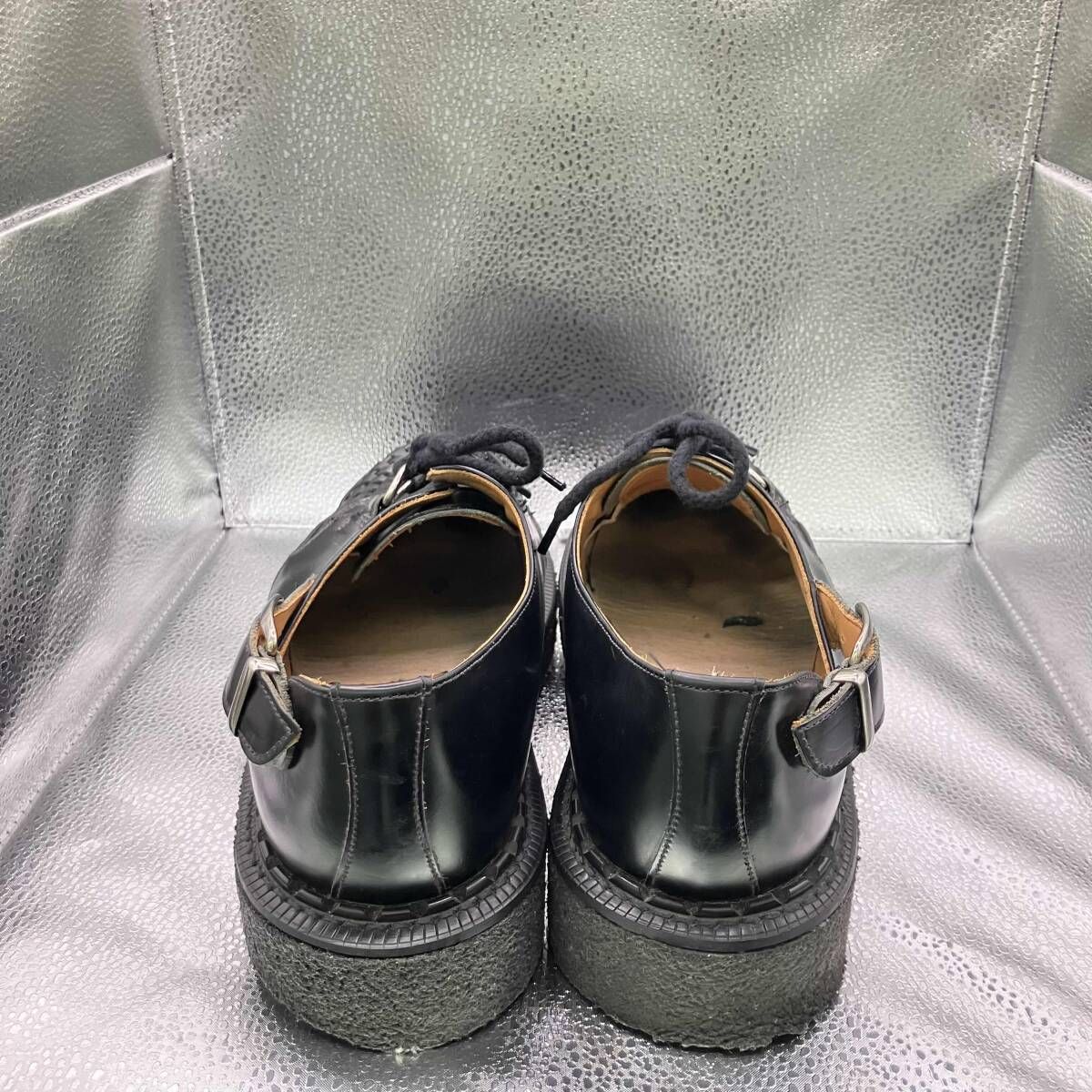 COMME des GARÇONS ブラック ドレスシューズ　未使用 COMME des GARCONS HOMME PLUS x GEORGE COX ドレスシューズ 編み