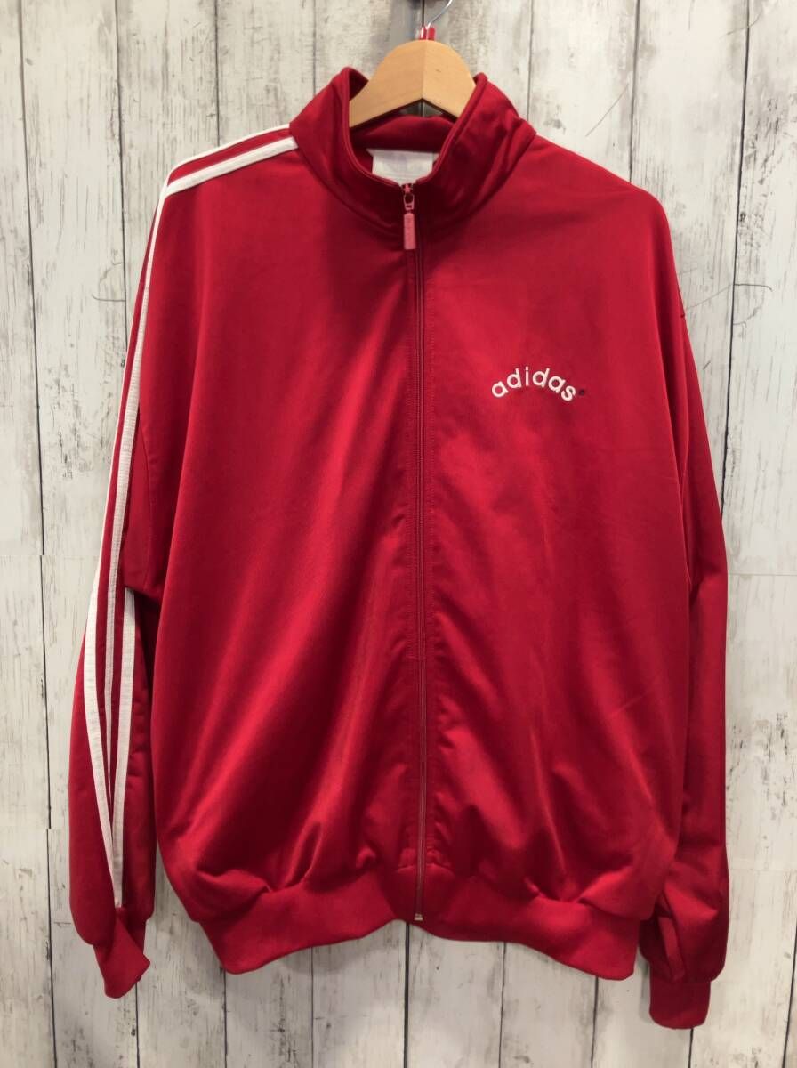 adidas アディダス ジャージ トラックジャケット アーチロゴ レッド