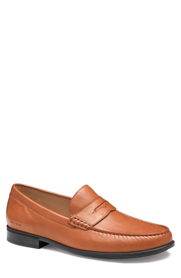 ジョンストンアンドマーフィー メンズ シューズ ローファー Johnston Murphy Harrison Penny Loafer Cognac Glove Leather