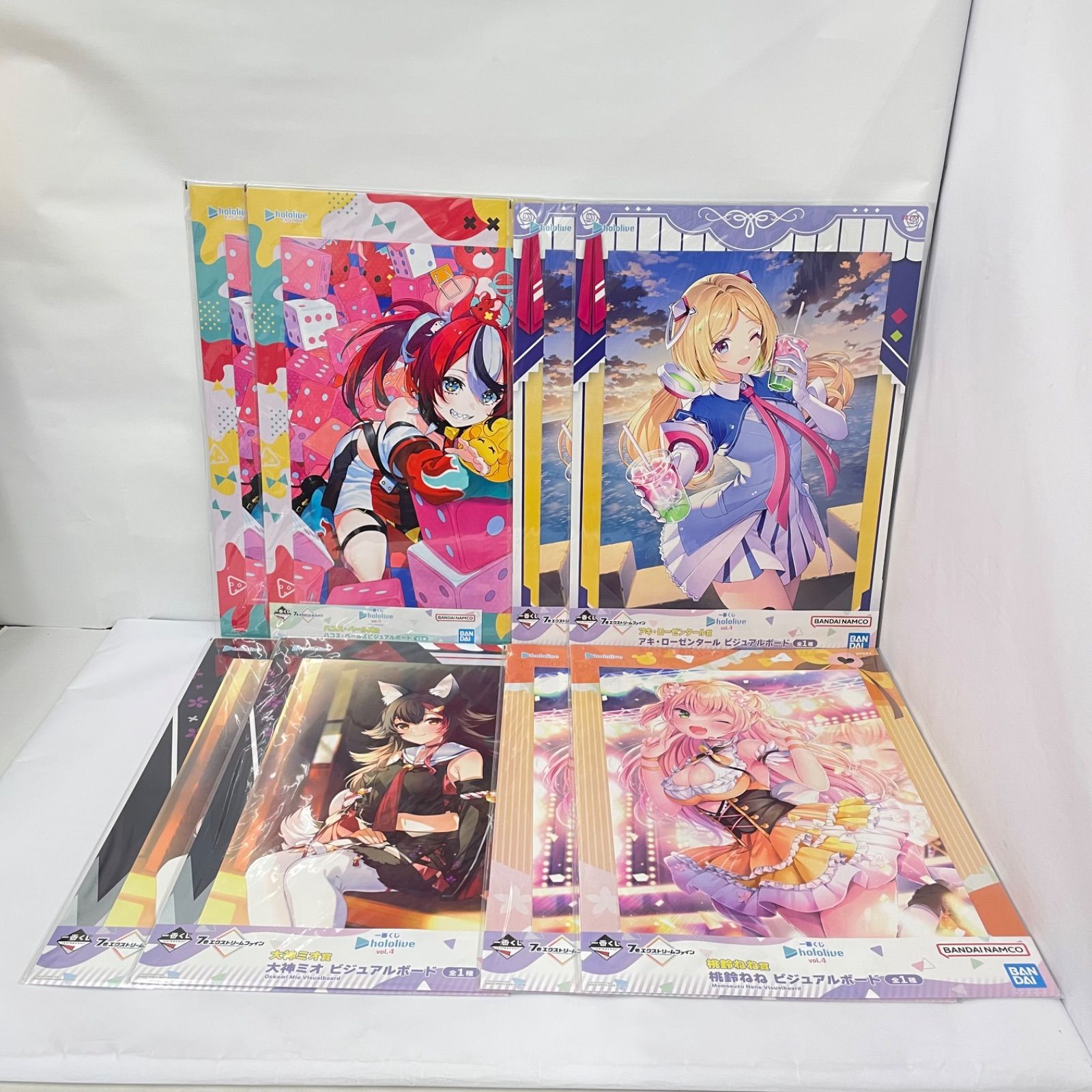 瀬戸店】未開封 ホロライブ 一番くじ ビジュアルボード セット【718