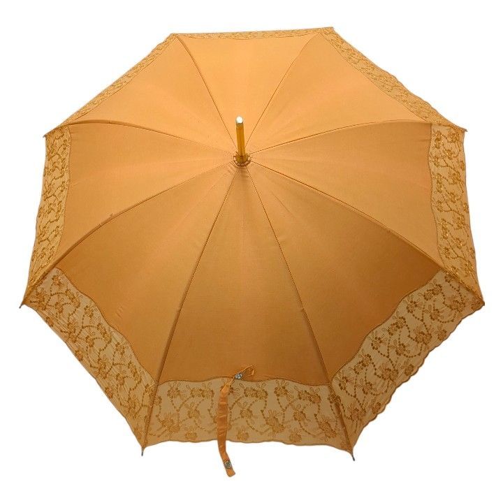 近沢レース店 長日傘 オレンジ レース 50cm - メルカリ