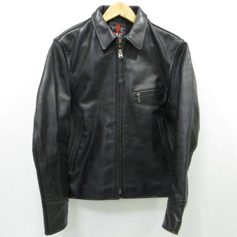 R.B.C (RBC)レザージャケット サイズ38 黒 三重本店】 中古 R.B.C ｜ アールビーシー レザージャケット