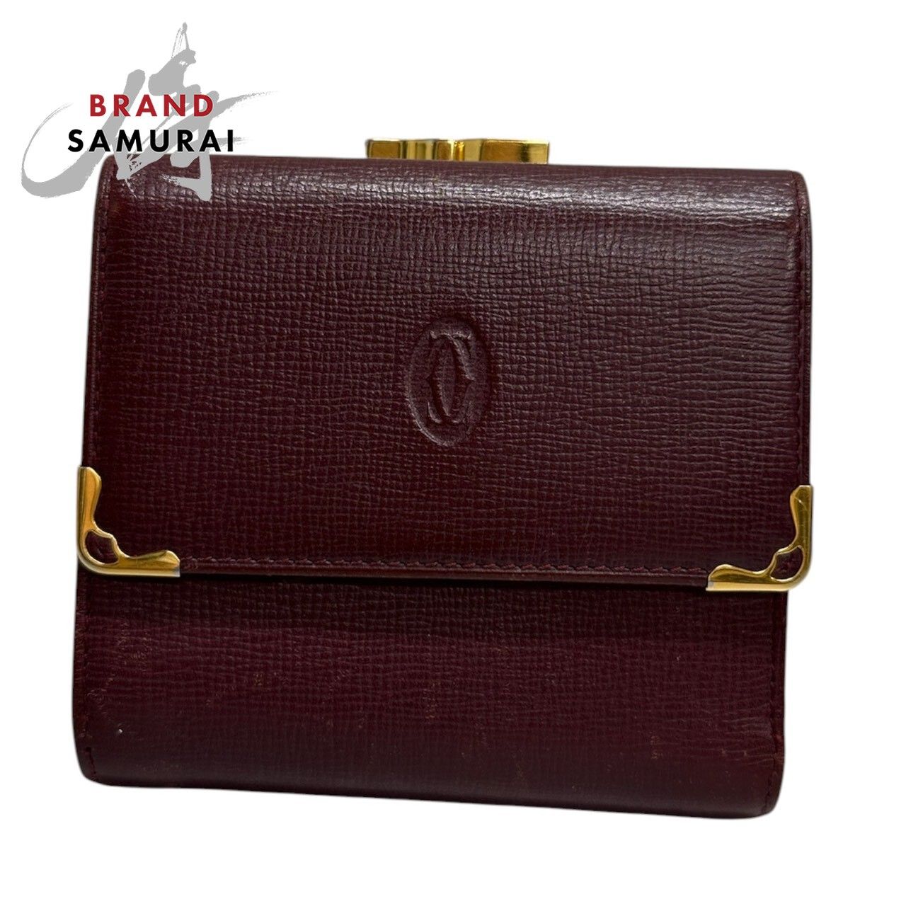 美品 CARTIER カルティエ マストライン ワインレッド ボルドー