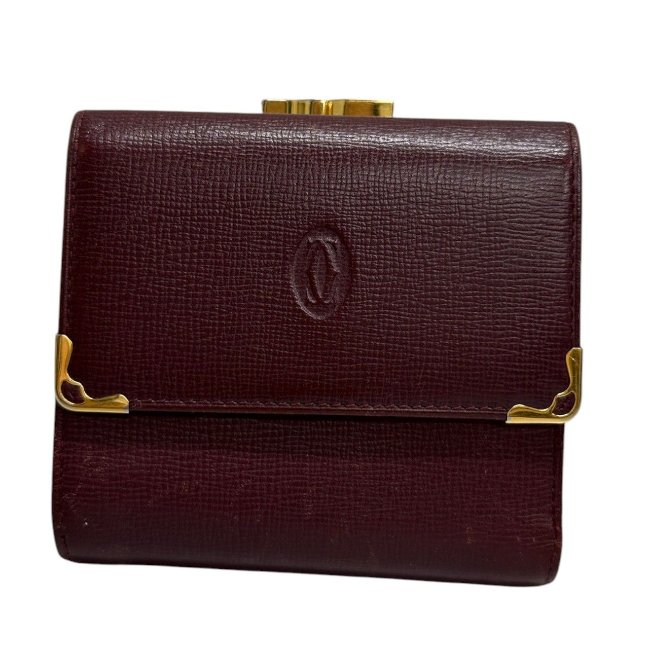 美品 CARTIER カルティエ マストライン ワインレッド ボルドー