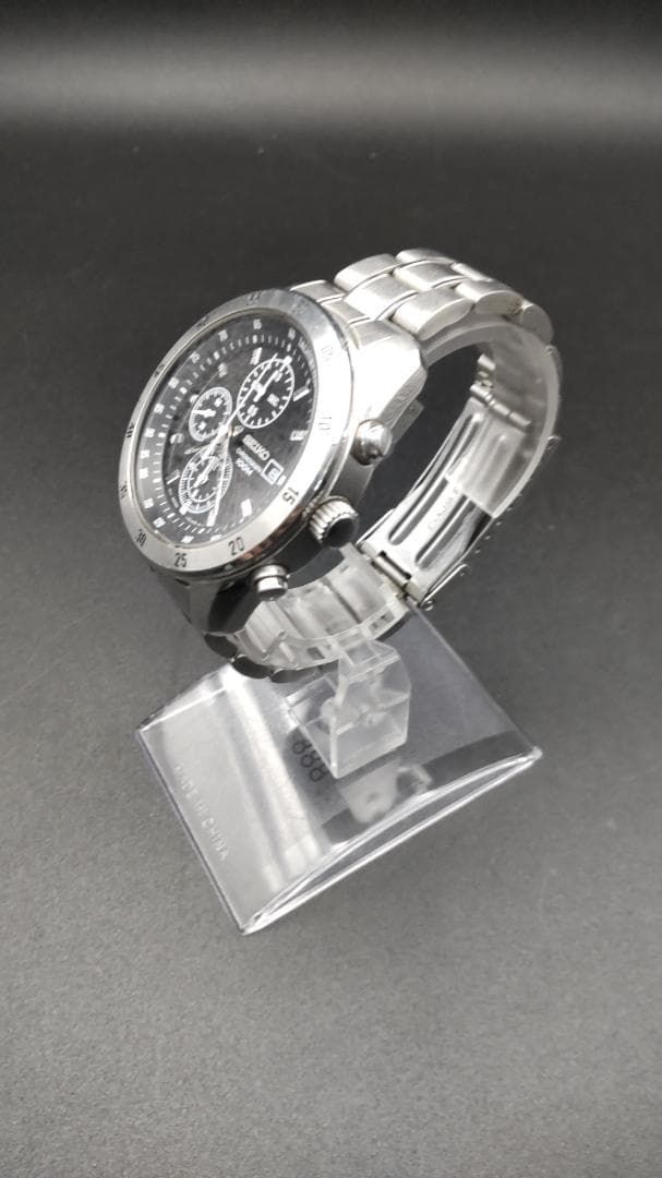 動作OK】セイコー クロノグラフ SEIKO メンズ 時計 7T92-0LV0 - メルカリ