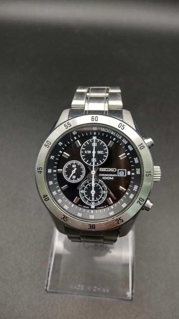 動作OK】セイコー クロノグラフ SEIKO メンズ 時計 7T92-0LV0 - メルカリ