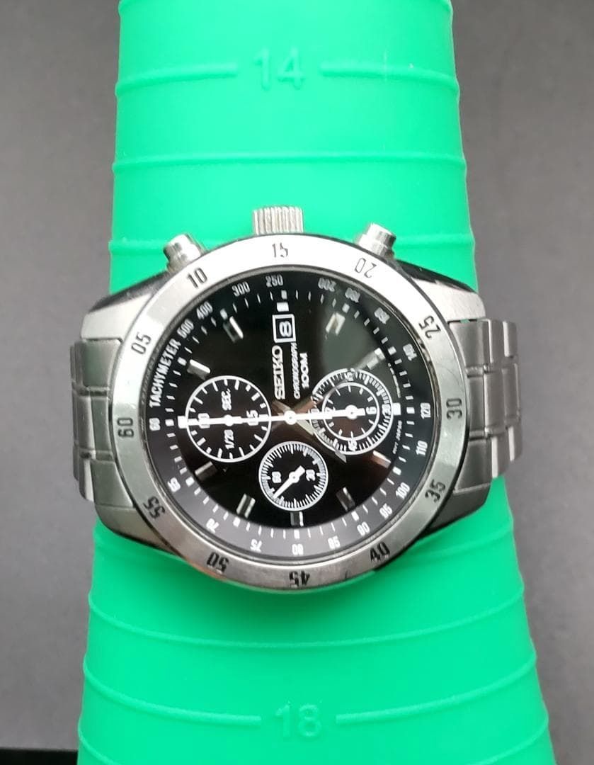 SEIKO クロノグラフ 7T92-0LV0 動作OK】セイコー クロノグラフ SEIKO メンズ 時計 7T92-0LV0 - メルカリ