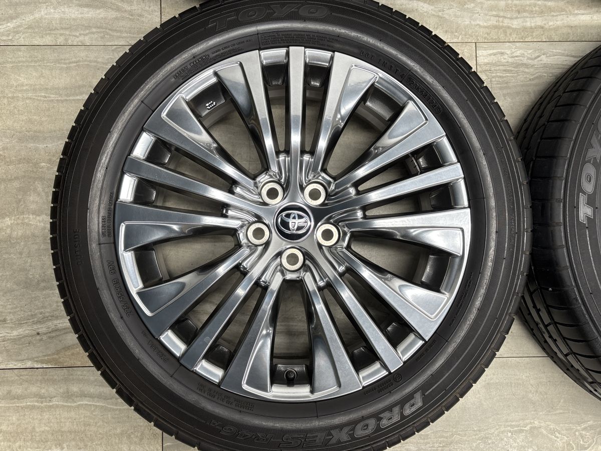 ホイール美品】トヨタ 80 ハリアー Z 純正 19in 7J +35 PCD114.3