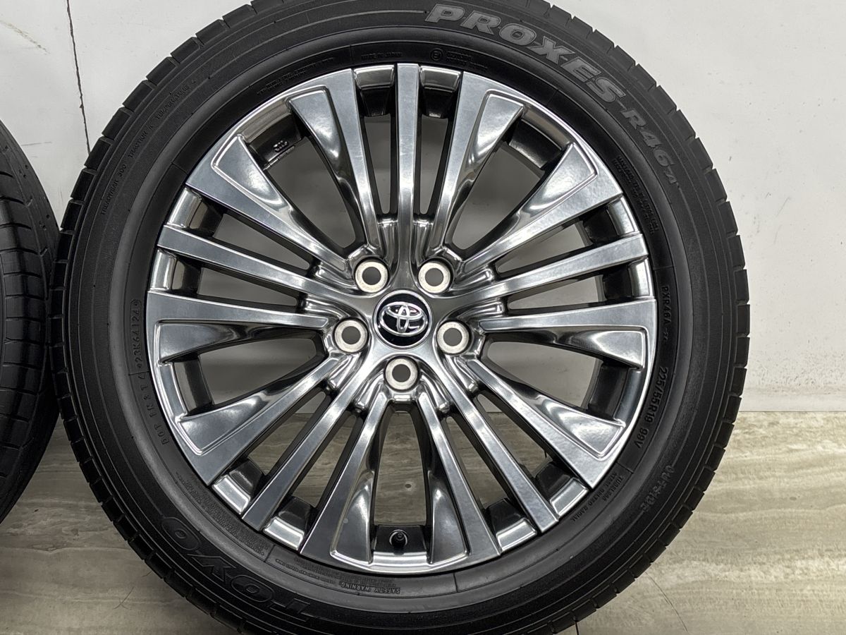 ホイール美品】トヨタ 80 ハリアー Z 純正 19in 7J +35 PCD114.3