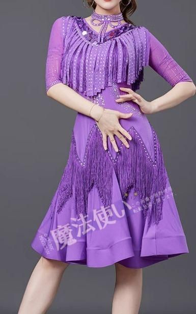 セール 社交ダンスドレス ラテンドレス 競技 デモ用 オーダーメイド CWF74P341
