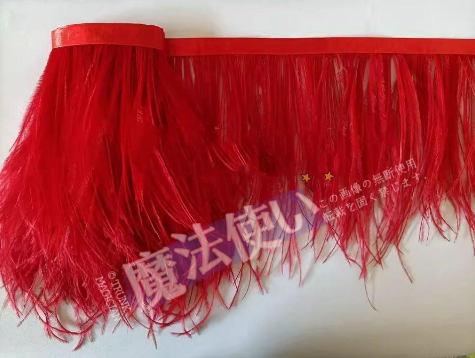 オーストリッチ 長さ195cm DIY 長め羽根 社交ダンス オーダーメイド CWF74P385