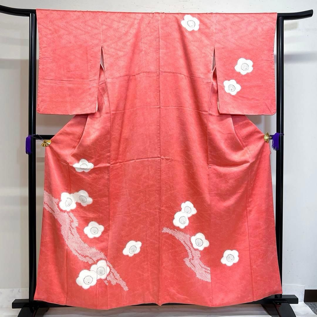 付け下げ 絞り 梅花 霞 身丈161 裄64 正絹 着物 062tz - メルカリ