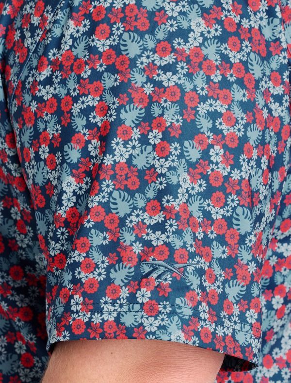 リーボック メンズ トップス ポロシャツ フラワー柄 トール フラワー Reebok Big Tall Island Floral Americana Polo Shirt Multi マルチカラー