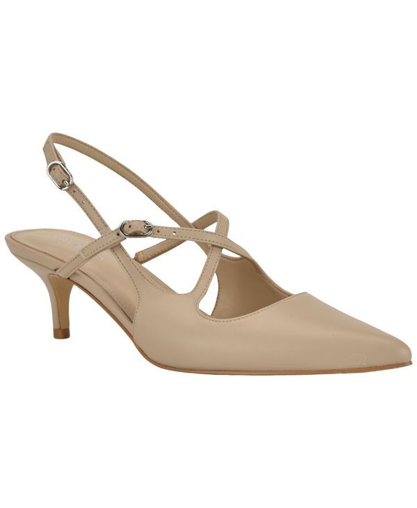 カルバンクライン レディース シューズ パンプス ヒール Calvin Klein Womens Vierra Strappy Slingbackitten Heel Pumps Light Natu