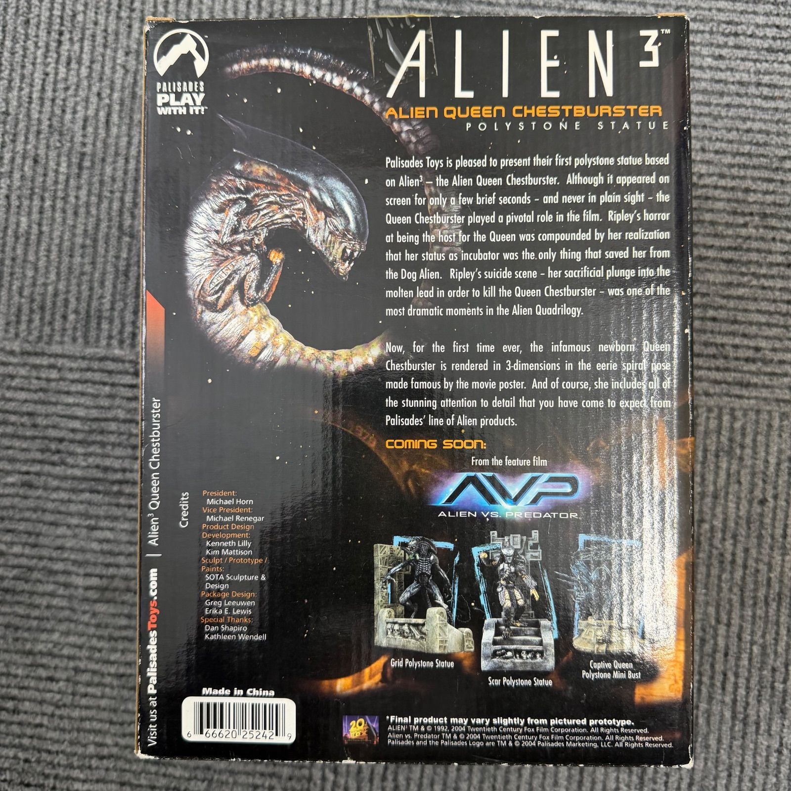 世界4500体限定 パリセイズ ALIEN3 クイーン チェストバスター