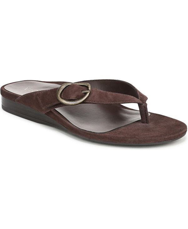 バイオニック レディース シューズ パンプス サンダル Vionic Womens Grove Thong Sandals Chocolate ganache suede チョコレート