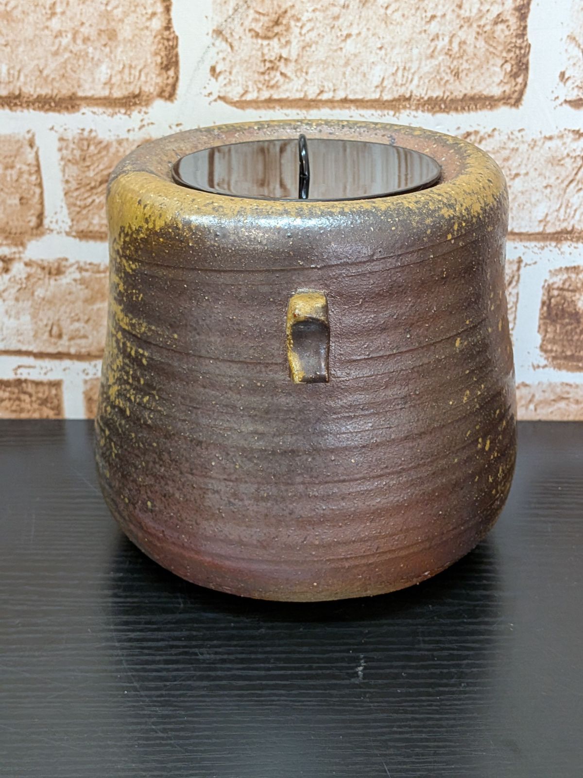新品未使用 • 浦上善次】備前焼 水指 水差 水器 茶道具 耳付き 共蓋