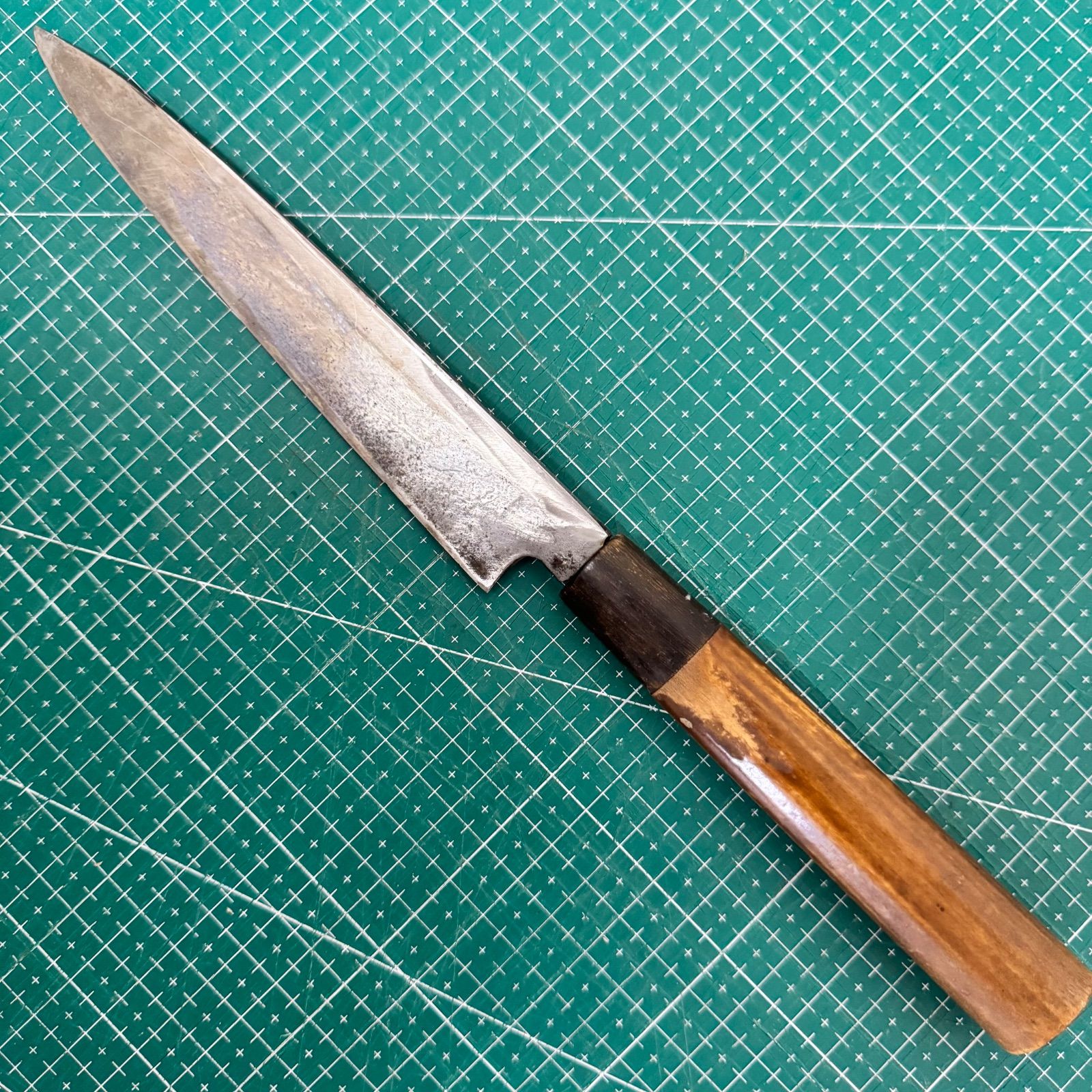 土佐大門作？☆柳刃包丁☆160mm☆炭素鋼☆再生ベース☆要研ぎ☆右利き