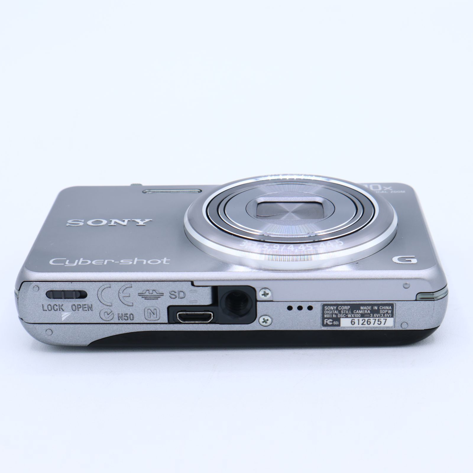 SONY Cyber-Shot(サイバーショット) WX100 シルバー SONY ソニー Cyber-Shot(サイバーショット) WX100 (1820万/光学x10