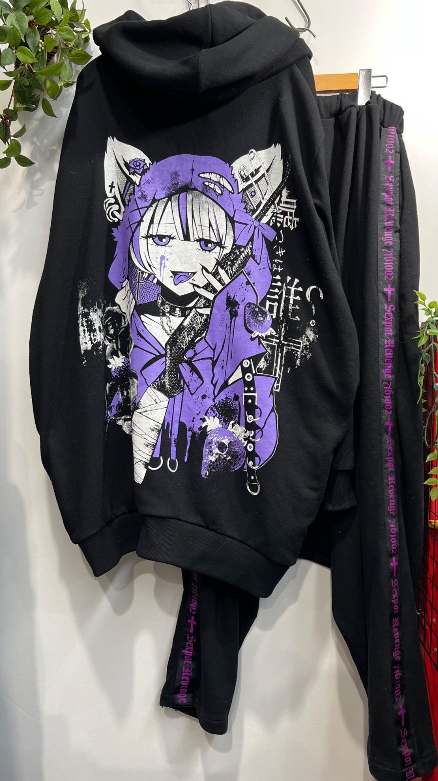 SEXPOT ReVeNGe オオカミ少女LINE SLEEVE BIG ZIP パーカー＆サルエル