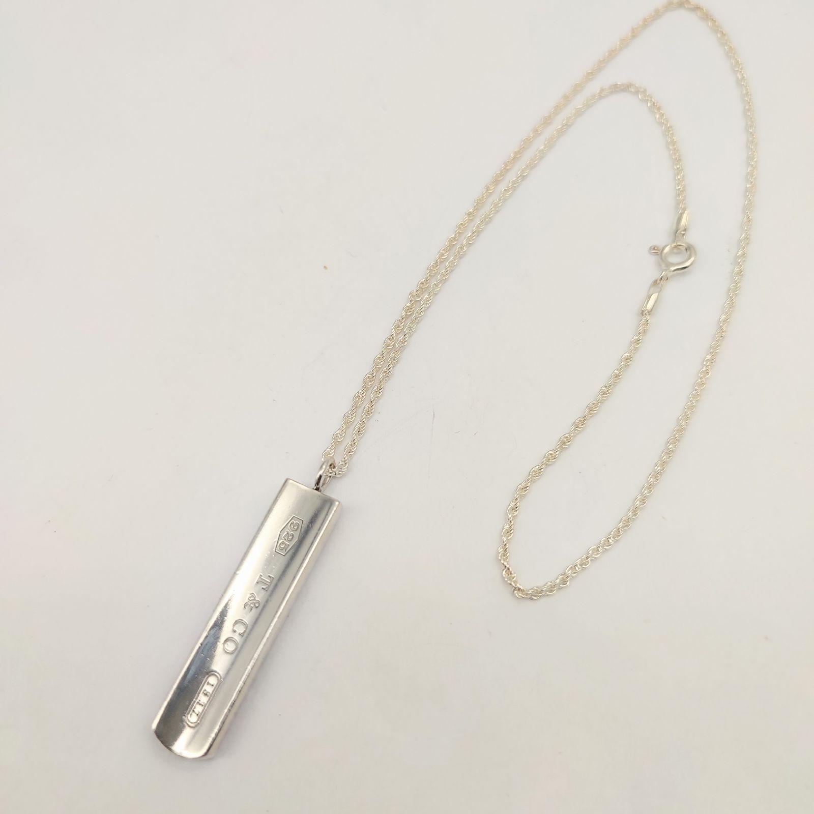 美品】Tiffany＆Co. ティファニー ネックレス ナロー バー 1837