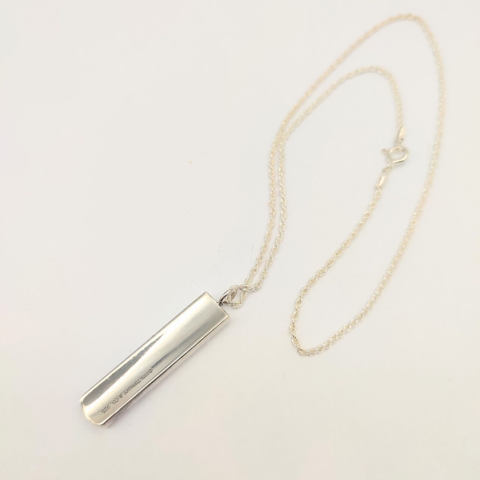 美品】Tiffany＆Co. ティファニー ネックレス ナロー バー 1837