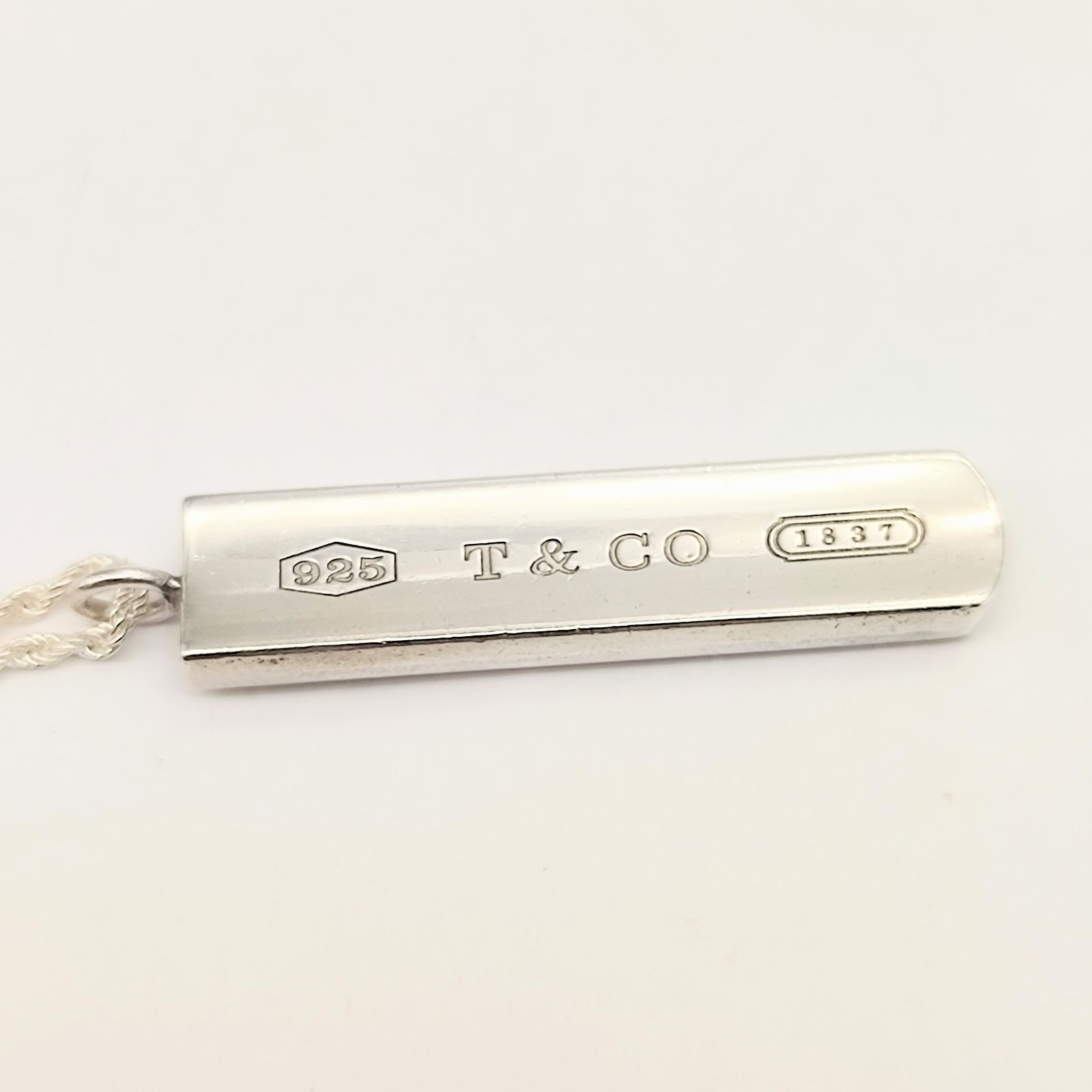 美品】Tiffany＆Co. ティファニー ネックレス ナロー バー 1837