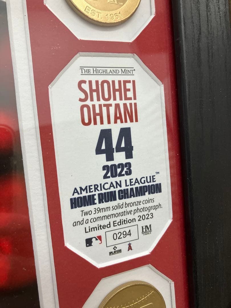 大谷翔平 2023 HR王獲得記念 コインフォトミント シリアル0294 - メルカリ