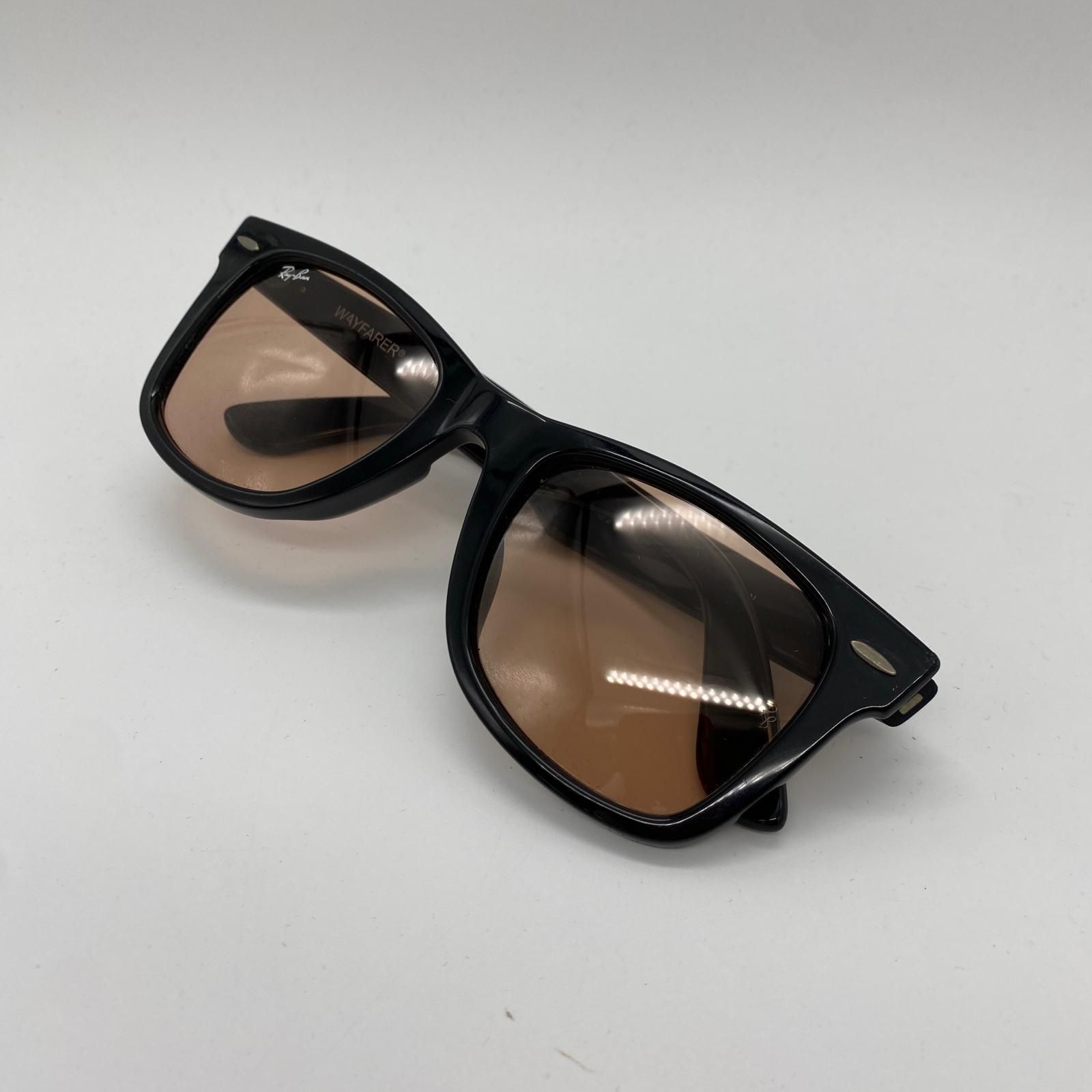 【姫路東店】 中古 RAY BAN | レイバン サングラス WAYFARER RB2140-F 901/4B ｻｲｽﾞ:52□22 ブラック 【116】 姫路東店】 中古 RAY BAN | レイバン サングラス WAYFARER RB2140-F