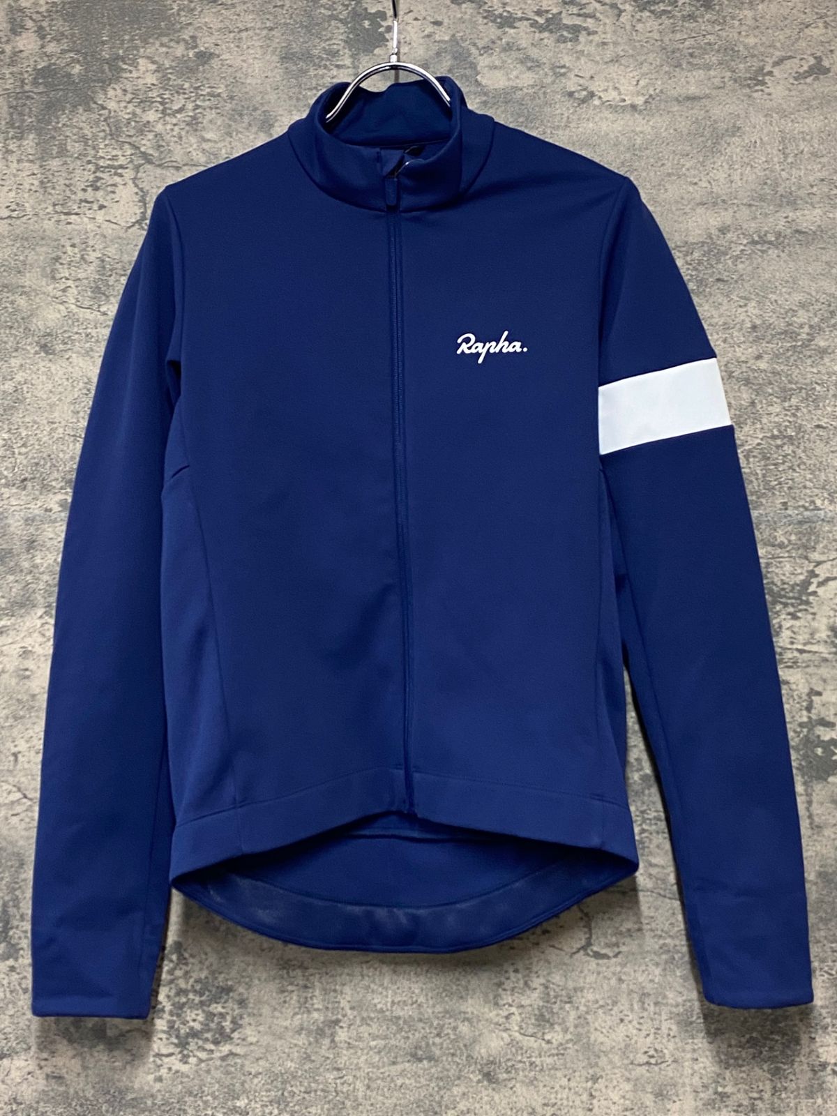 KI814 ラファ Rapha MEN'S CORE WINTER JACKET 長袖 サイクルジャケット 紺 S 裏起毛