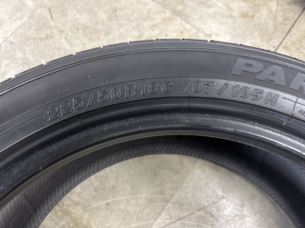 バン用 ブラックレタータイヤ】ヨコハマ パラダ PA03 225/50R18C 4本 