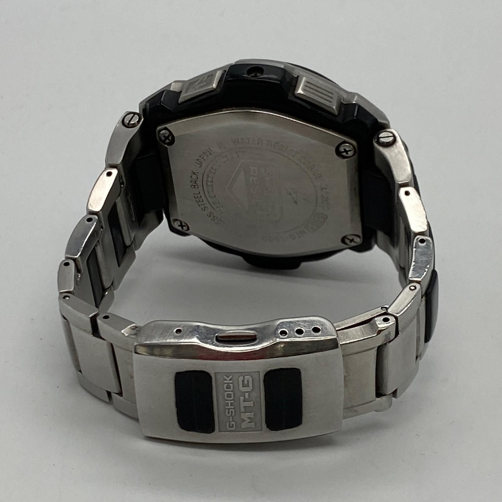 【姫路東店】 中古 G-SHOCK | ジーショック 腕時計 MTG-1500-1AJF アナデジ電波ソーラー シルバー 【131】 姫路東店】 中古 G-SHOCK | ジーショック 腕時計 MTG-1500-1AJF