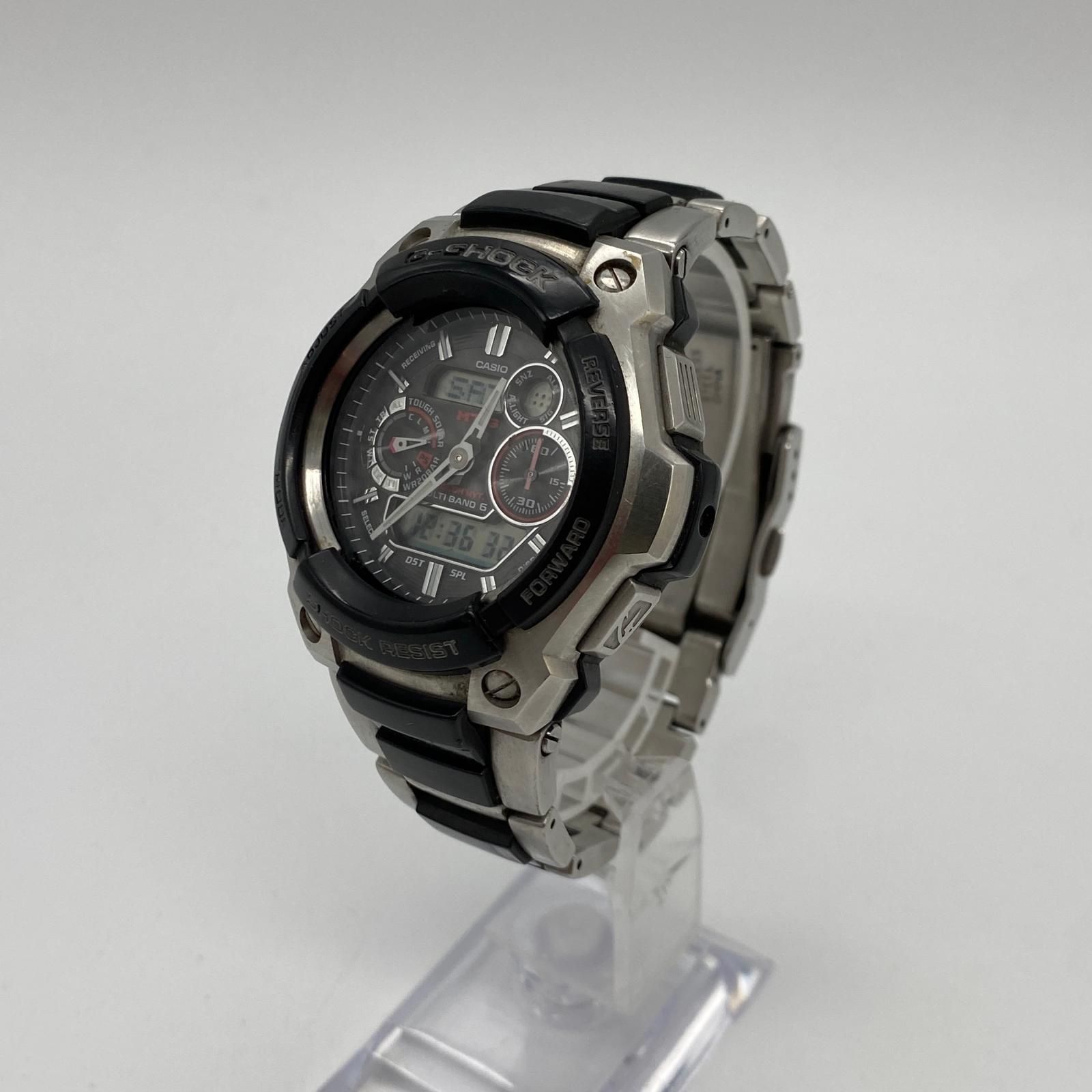 【姫路東店】 中古 G-SHOCK | ジーショック 腕時計 MTG-1500-1AJF アナデジ電波ソーラー シルバー 【131】 姫路東店】 中古 G-SHOCK | ジーショック 腕時計 MTG-1500-1AJF