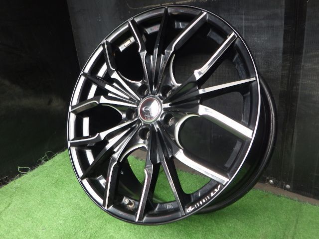 【3915】B送料無料▲Weds LEONIS LV▲18x8.0J 5穴 114.3 +42▲4本 26103524