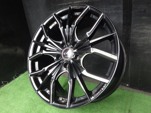 【3915】B送料無料▲Weds LEONIS LV▲18x8.0J 5穴 114.3 +42▲4本 26103524