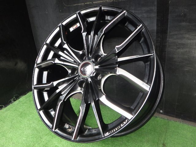 【3915】B送料無料▲Weds LEONIS LV▲18x8.0J 5穴 114.3 +42▲4本 26103524