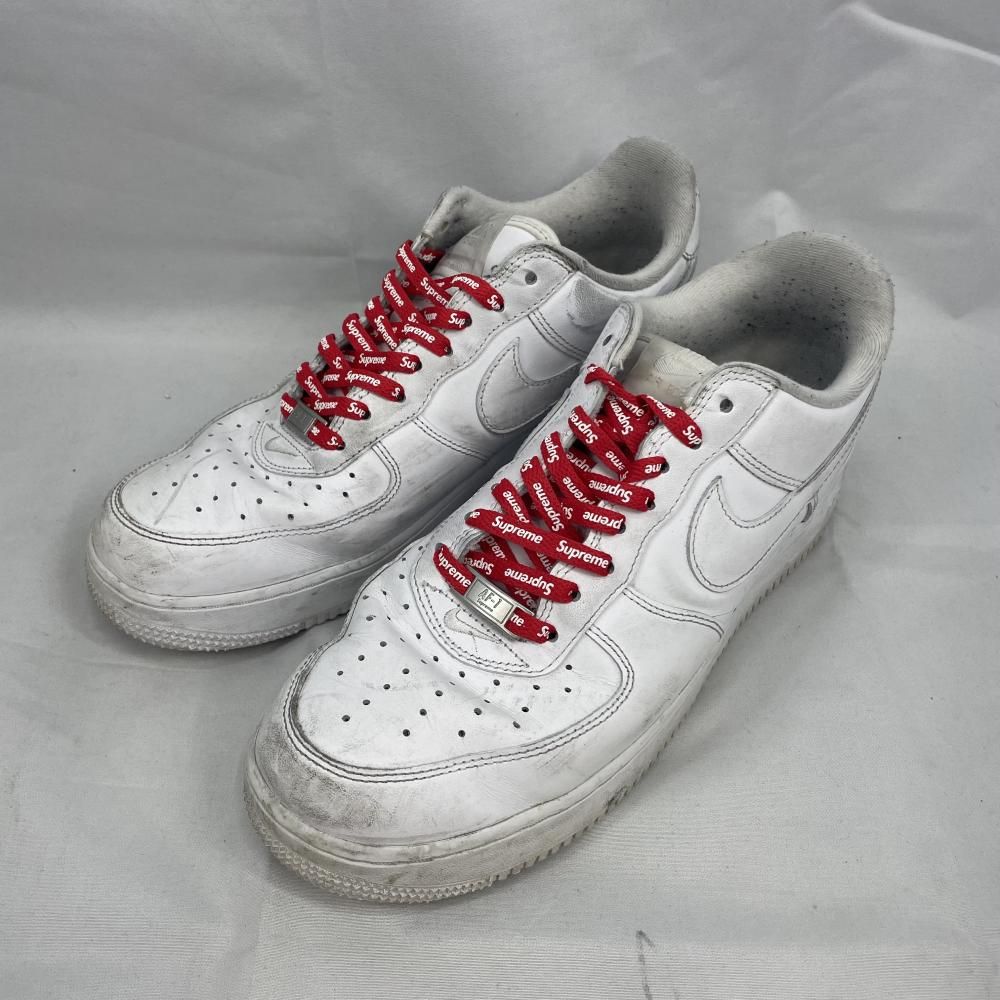 【中古】Supreme×NIKE AIR FORCE 1 Low 28cm ホワイト ｼｭﾌﾟﾘｰﾑ　ﾅｲｷ[79][240079040997] 中古】Supreme×NIKE AIR FORCE 1 Low 28cm ホワイト ｼｭﾌﾟﾘｰﾑ ﾅｲｷ[79