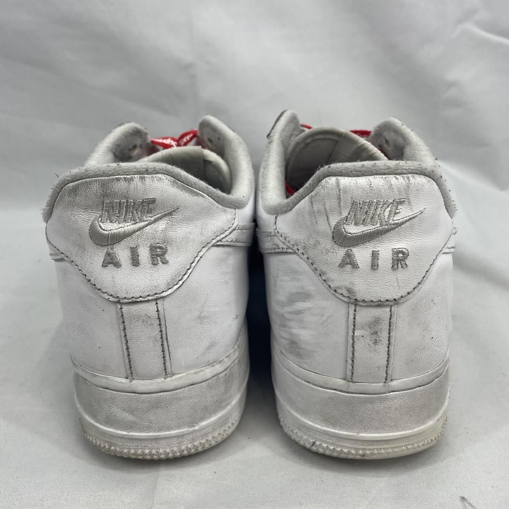 中古】Supreme×NIKE AIR FORCE 1 Low 28cm ホワイト ｼｭﾌﾟﾘｰﾑ ﾅｲｷ[79