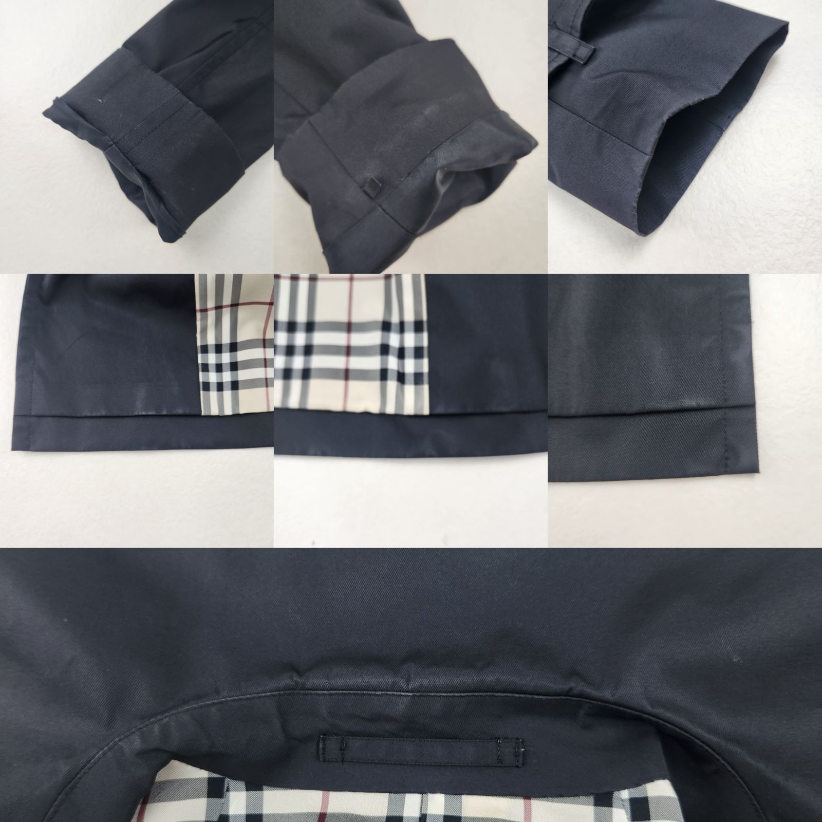 BURBERRY LONDON トレンチコート バーバリーロンドン ノバチェック 黒