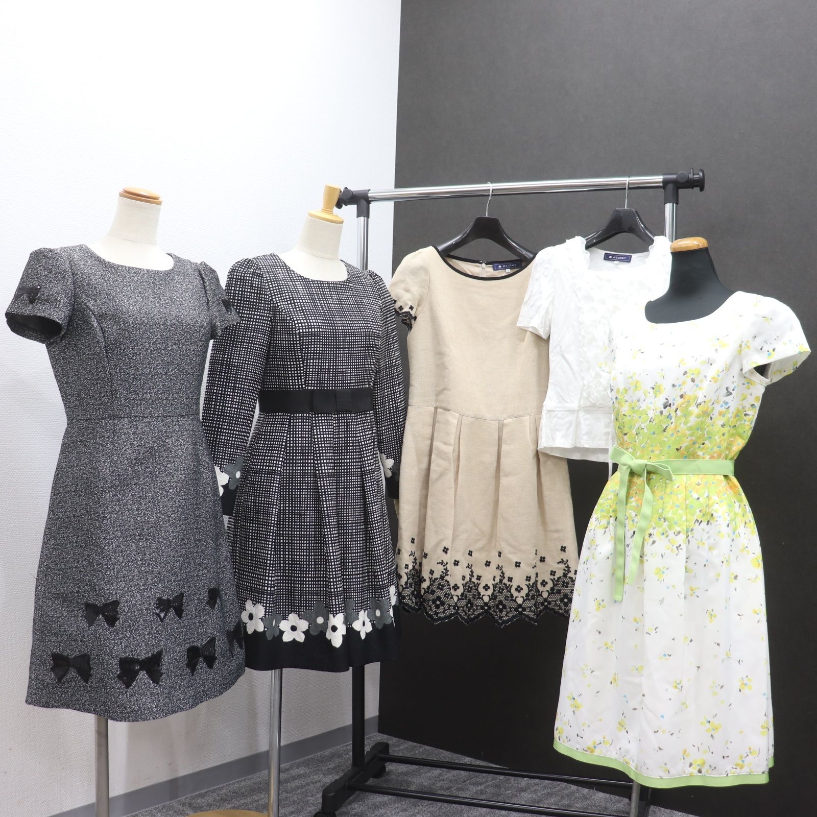 ITGUOJWBXP7W M'S GRACY エムズグレイシー ワンピース シャツ 5点 セット レディース 半袖 長袖 サイズ 38 花柄 リボン