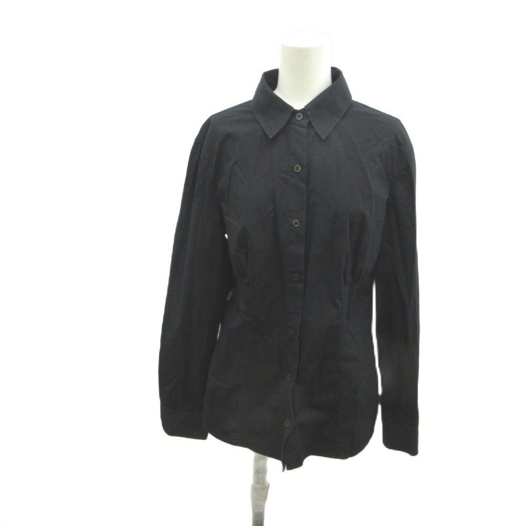 モスキーノジーンズ MOSCHINO JEANS シャツ 40 黒 ブラック レギュラー